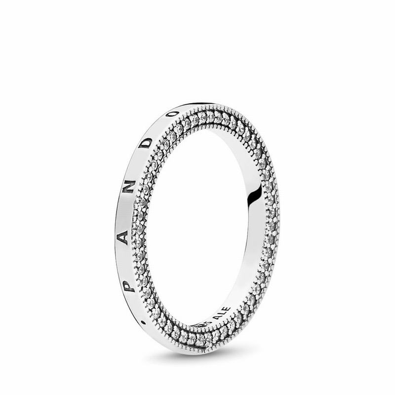 Pandora Australia Signature Hearts Stackable Ring - Sterling Silver | RKVSHZ085